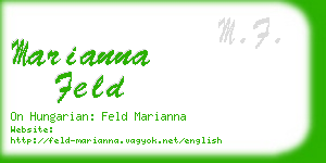 marianna feld business card